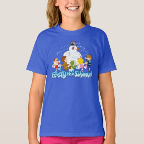 Frosty the Snowmanâ  Frosty  Children Playing T_Shirt