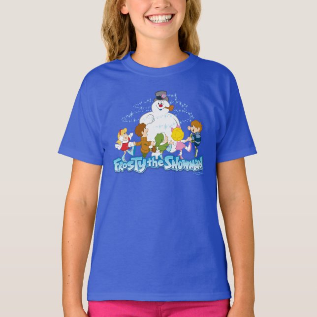 Frosty the Snowman™ | Frosty & Children Playing T-Shirt (Front)