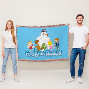 Frosty the Snowman™   Frosty & Children Playing Throw Blanket