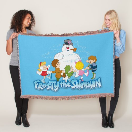 Frosty the Snowmanâ  Frosty  Children Playing Throw Blanket
