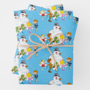 Frosty the Snowman™ Frosty & Children Playing Wrapping Paper Sheets