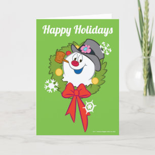 Frosty the Snowman™ Frosty Holiday Wreath Card