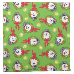 Frosty the Snowman™   Frosty Holiday Wreath Cloth Napkin