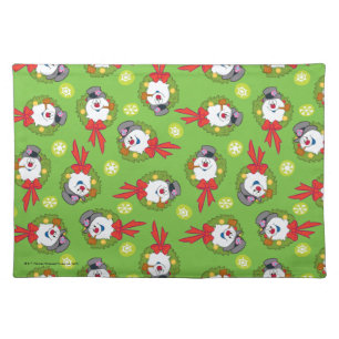 Frosty the Snowman™   Frosty Holiday Wreath Cloth Placemat