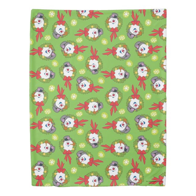 Frosty the Snowman™ | Frosty Holiday Wreath Duvet Cover (Front)