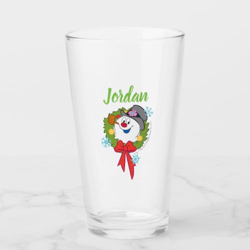 Frosty the Snowman  Frosty Holiday Wreath Glass