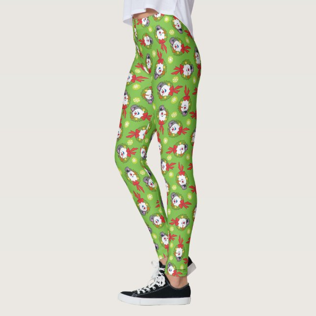 Frosty the Snowman™ | Frosty Holiday Wreath Leggings (Left)