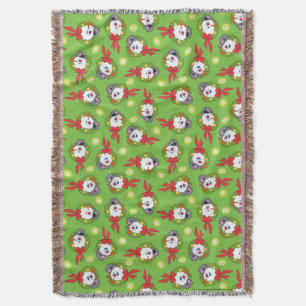 Frosty the Snowman™ Frosty Holiday Wreath Throw Blanket