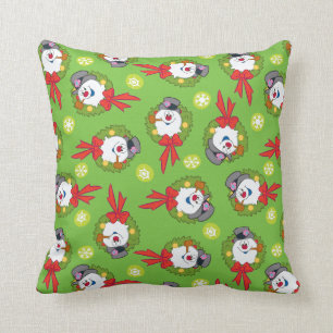 Frosty the Snowman™ Frosty Holiday Wreath Throw Pillow