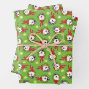 Frosty the Snowman™ Frosty Holiday Wreath Wrapping Paper Sheets