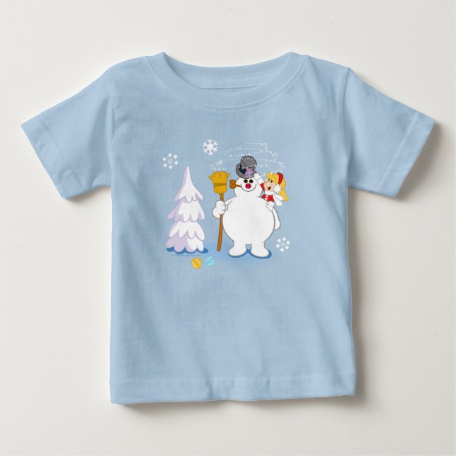 Frosty the Snowman™ | Frosty & Karen Winter Fun Baby T-Shirt (Front)