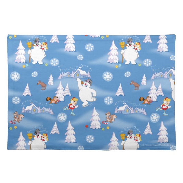 Frosty the Snowman™ | Frosty & Karen Winter Fun Cloth Placemat (Front)