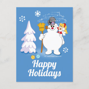 Frosty the Snowman™   Frosty & Karen Winter Fun Holiday Postcard