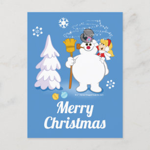 Frosty the Snowman™ Frosty & Karen Winter Fun Holiday Postcard