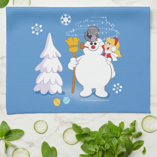 Frosty the Snowman™ | Frosty & Karen Winter Fun Kitchen Towel (Folded)