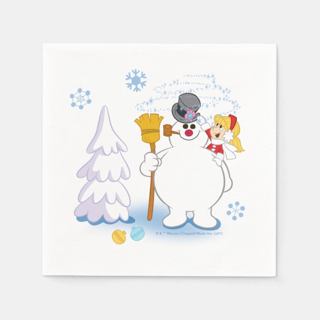 Frosty the Snowman™ | Frosty & Karen Winter Fun Napkins (Front)