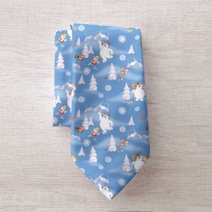 Frosty the Snowman™   Frosty & Karen Winter Fun Neck Tie