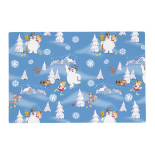 Frosty the Snowman™ Frosty & Karen Winter Fun Placemat