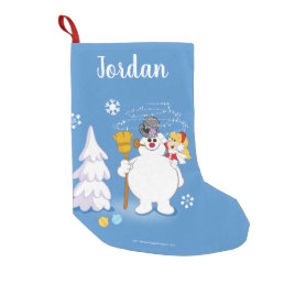 Frosty the Snowman™ | Frosty &amp; Karen Winter Fun Small Christmas Stocking
