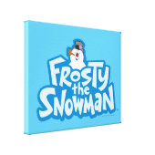 Frosty the Snowman™ | Frosty Stacked Logo Canvas Print | Zazzle