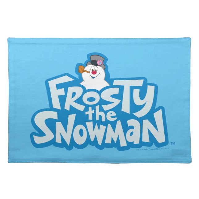 Frosty the Snowman™ | Frosty Stacked Logo Cloth Placemat (Front)