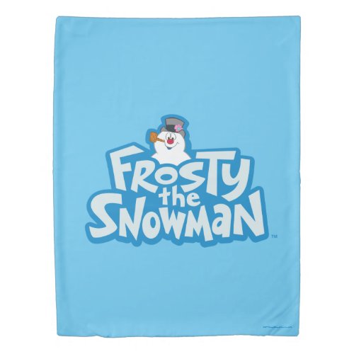 Frosty the Snowman  Frosty Stacked Logo Duvet Cover