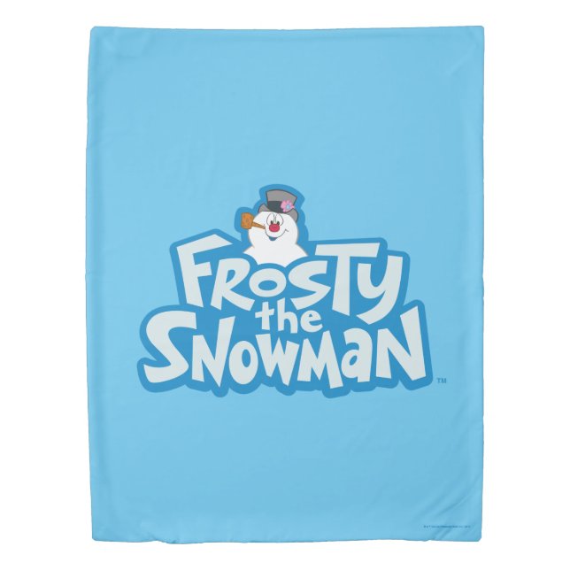 Frosty the Snowman™ | Frosty Stacked Logo Duvet Cover (Front)