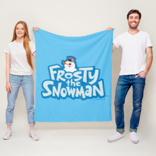 Frosty the Snowman™ Frosty Stacked Logo Fleece Blanket