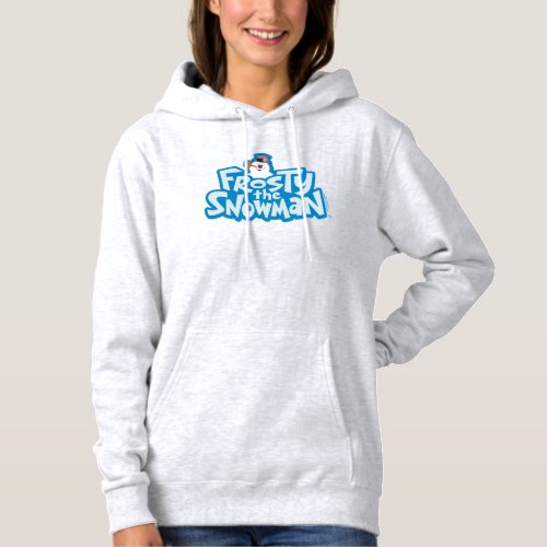 Frosty the Snowman  Frosty Stacked Logo Hoodie