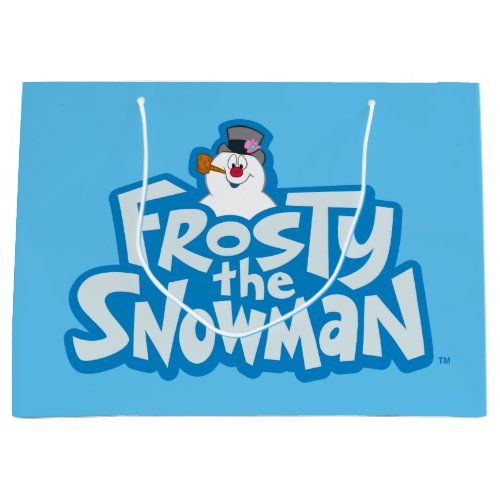 Frosty the Snowman  Frosty Stacked Logo Large Gift Bag