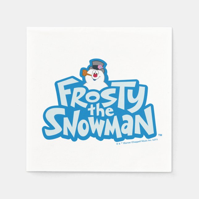 Frosty the Snowman™ | Frosty Stacked Logo Napkins (Front)