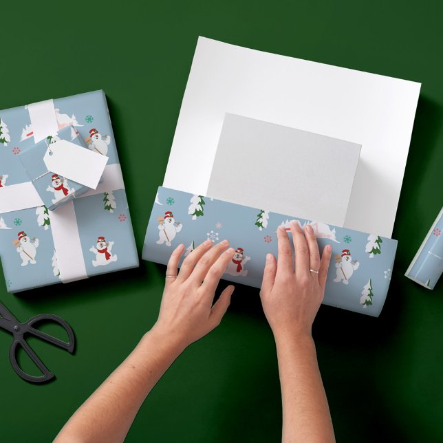 Frosty the Snowman™ | Frosty Winter Pattern Wrapping Paper Sheets (Creator Uploaded)