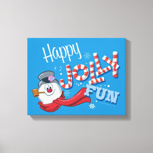 Frosty the Snowman™ | Happy Jolly Fun Canvas Print (Front)