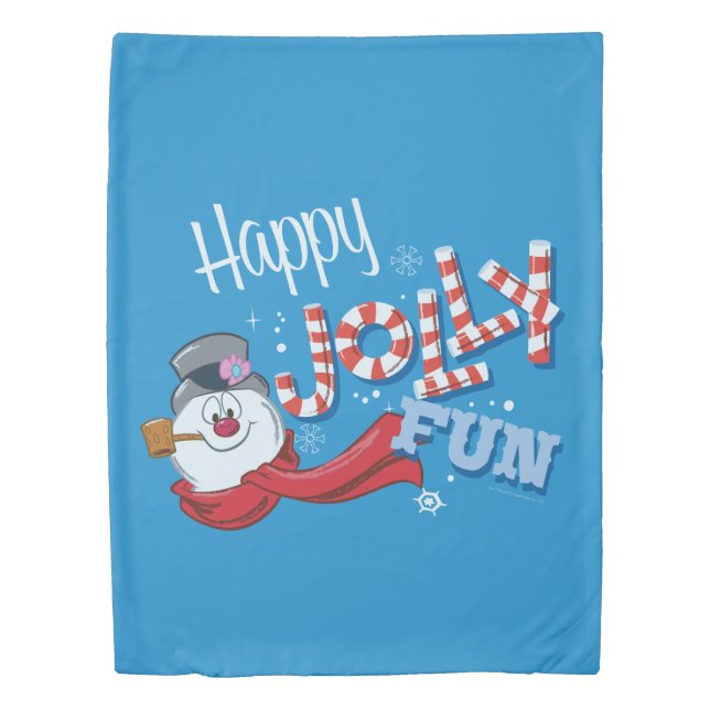 Frosty the Snowman™ | Happy Jolly Fun Duvet Cover (Front)