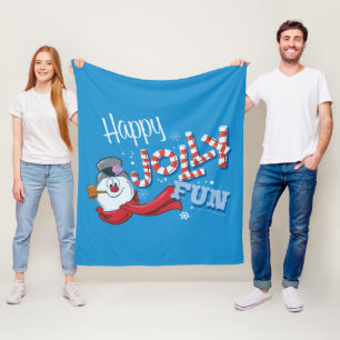 Frosty the Snowman™ Happy Jolly Fun Fleece Blanket