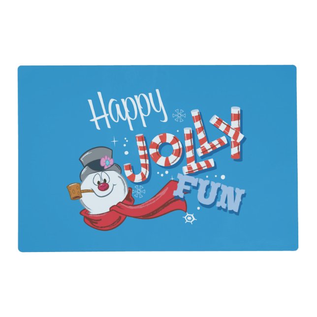Frosty the Snowman™ | Happy Jolly Fun Placemat (Front)