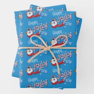 Frosty the Snowman™ Happy Jolly Fun Wrapping Paper Sheets