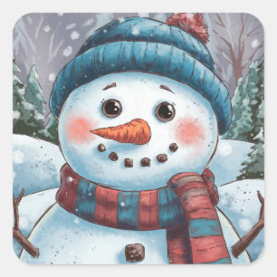 Frosty the Snowman Holiday Sticker