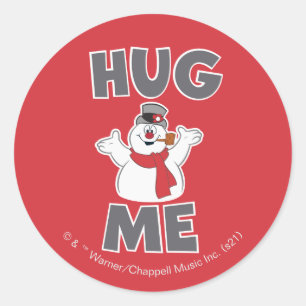 Frosty the Snowman™ Hug Me Classic Round Sticker