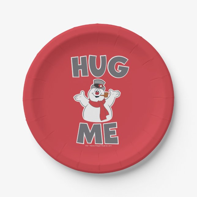Frosty the Snowman™ | Hug Me Paper Plates (Front)