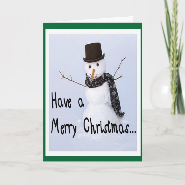 Frosty The Snowman Humorous Christmas Card (Front)
