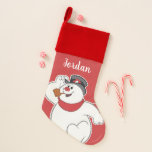 Frosty the Snowman™ | I Don't Do Summer Christmas Stocking<br><div class="desc">Check out this fun retro graphic of Frosty the Snowman that reads: "I don't do summer".</div>