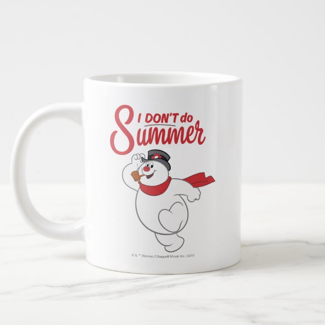 Frosty the Snowman™ | I Don't Do Summer Giant Coffee Mug (Left)