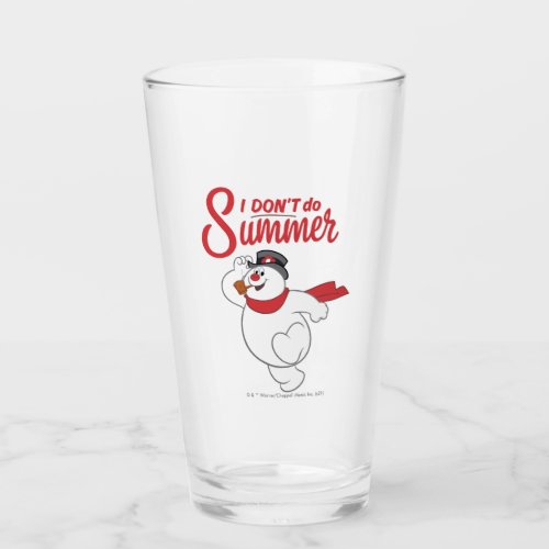 Frosty the Snowman  I Dont Do Summer Glass