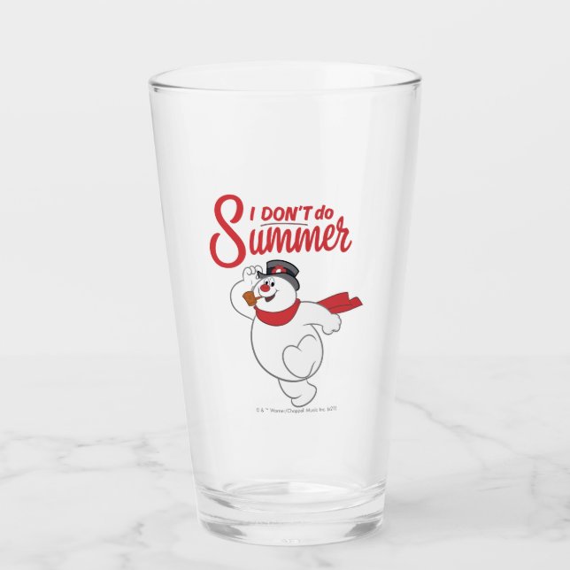 Frosty the Snowman™ | I Don't Do Summer Glass (Front)
