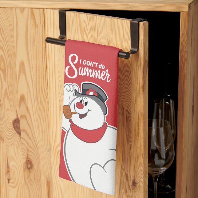 Frosty the Snowman™ | I Don't Do Summer Kitchen Towel (Thirds Fold)