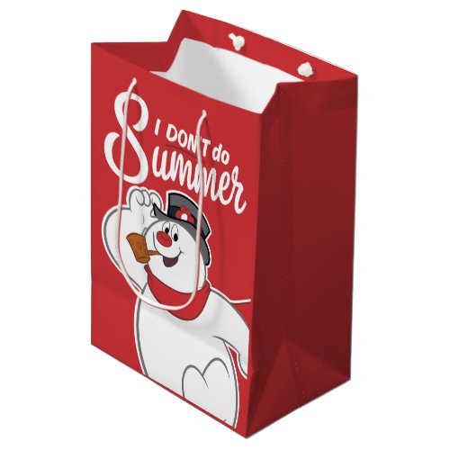 Frosty the Snowman  I Dont Do Summer Medium Gift Bag