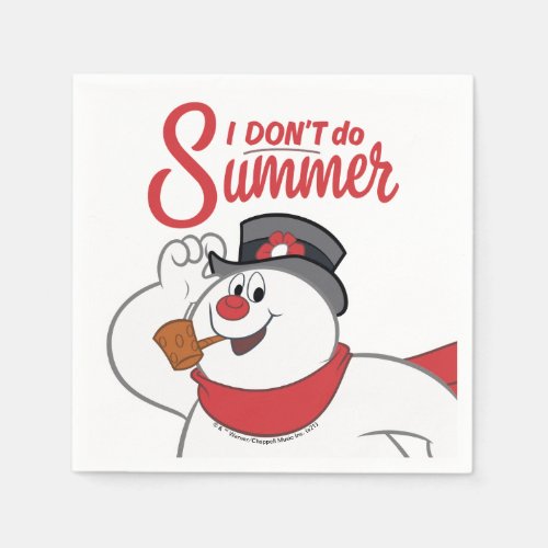 Frosty the Snowman  I Dont Do Summer Napkins