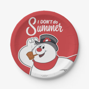 Frosty the Snowman™ I Don't Do Summer Paper Plates