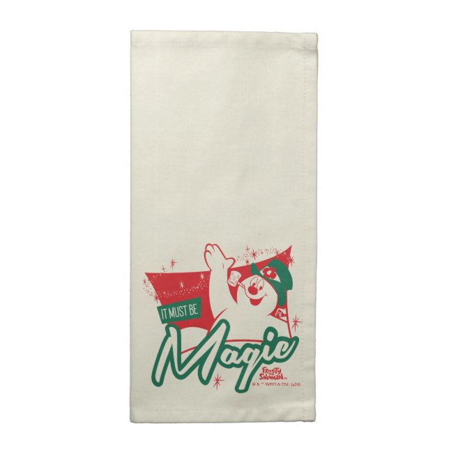 Frosty the Snowman - It Must Be Magic Cloth Napkin (Half Fold)